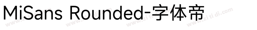 MiSans Rounded字体转换